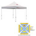 10' x 10' White Rigid Pop-Up Tent Kit, Full-Color, Dynamic Adhesion (2 Locations)